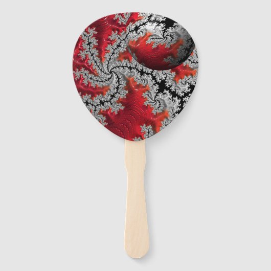 De schoonheid van Mandelbrots Fans Handwaaier (Achterkant)