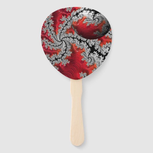 De schoonheid van Mandelbrots Fans Handwaaier (Voorkant)