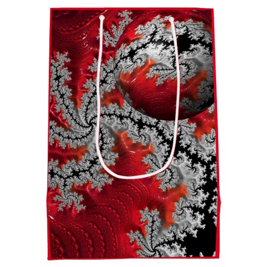 De schoonheid van Mandelbrots Gift Bag Medium Cadeauzakje (Achterkant)
