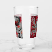 De schoonheid van Mandelbrots Glass Tumbler (Links)