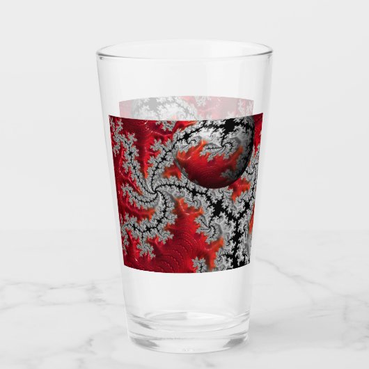 De schoonheid van Mandelbrots Glass Tumbler (Voorkant)