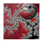 De schoonheid van Mandelbrots keramische Tegel Tegeltje (Voorkant)