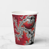 De schoonheid van Mandelbrots Paper Cups Papieren Bekers (Achterkant)