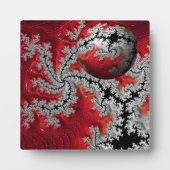 De schoonheid van Mandelbrots Plaque Fotoplaat (Voorkant)