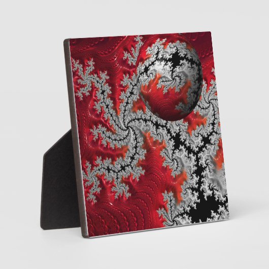 De schoonheid van Mandelbrots Plaque Fotoplaat (Voorkant)