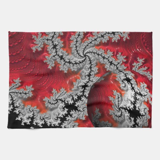 De schoonheid van Mandelbrots Tea Towel Theedoek (Horizontaal)