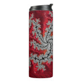 De schoonheid van Mandelbrots Thermal Tumbler Thermosbeker (Gedraaid links)