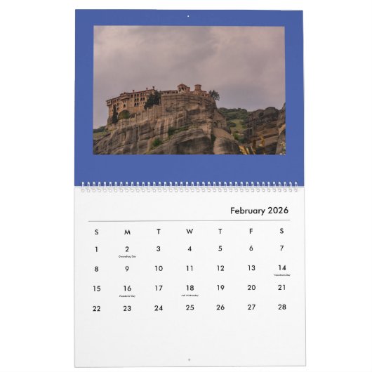 De schoonheid van Meteora - Grote Kalender (Feb 2026)