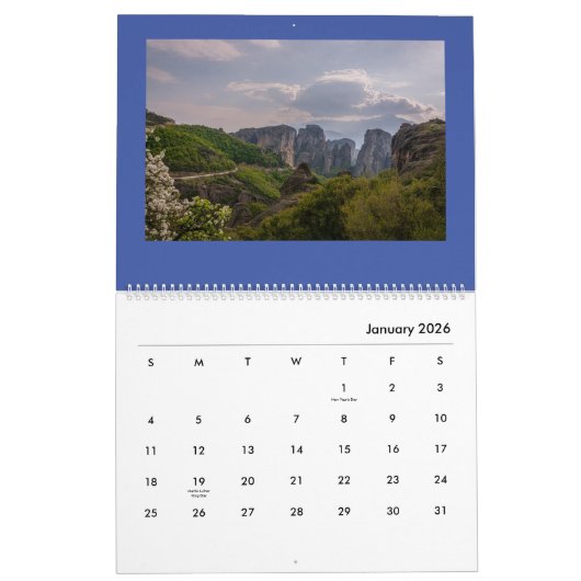 De schoonheid van Meteora - Grote Kalender (Jan 2026)
