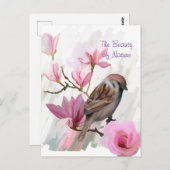 De schoonheid van Natuur Floral Acrylzuur Briefkaa Briefkaart (Voorkant / Achterkant)