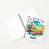 De schoonheid van Nebraska in levendige waterverf Notitieboek (Binnen)