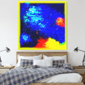 De schoonheid van Nebulas en Galaxies. Bestel nu Canvas Afdruk (Insitu (Slaapkamer))