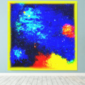 De schoonheid van Nebulas en Galaxies. Bestel nu Canvas Afdruk (Insitu (Houten vloer))