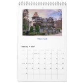 De schoonheid van Roemenië, één paginanalender Kalender (Feb 2027)