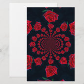 De schoonheid van Rozen: Floral Fantasy Briefpapier (Voorkant / Achterkant)