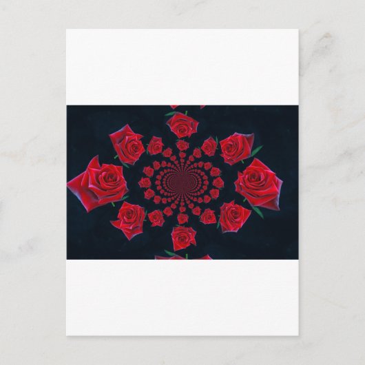 De schoonheid van Rozen: Floral Fantasy Feestdagenkaart (Voorkant)