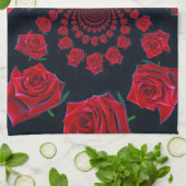 De schoonheid van Rozen: Floral Fantasy Gepersonal Theedoek (Gevouwen)