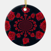 De schoonheid van Rozen: Floral Fantasy Keramisch Ornament (Voorkant)