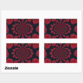 De schoonheid van Rozen: Floral Fantasy Rechthoekige Sticker (Vel)