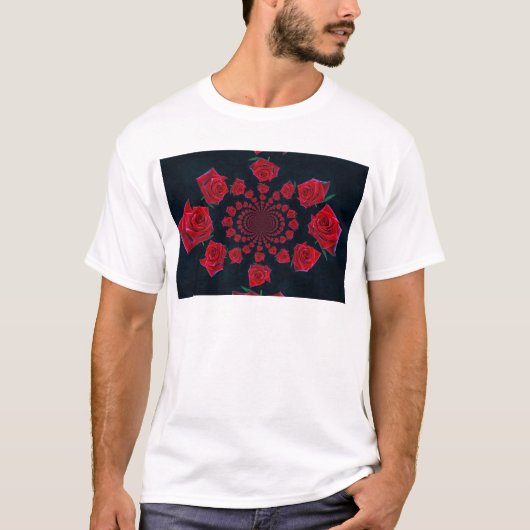 De schoonheid van Rozen: Floral Fantasy T-shirt (Voorkant)
