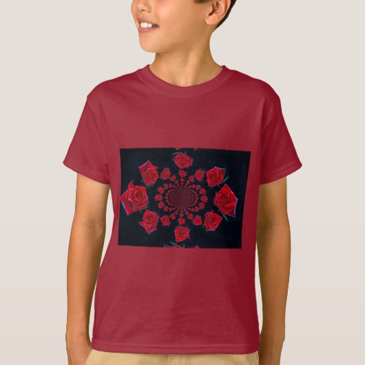 De schoonheid van Rozen: Floral Fantasy T-shirt (Voorkant)