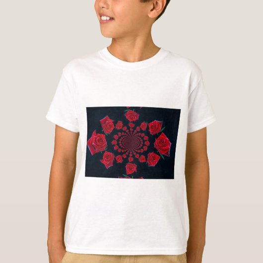De schoonheid van Rozen: Floral Fantasy T-shirt (Voorkant)