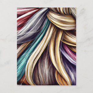 De schoonheid van verschillende kapsels bij vrouwe briefkaart