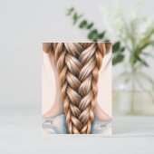 De schoonheid van verschillende kapsels bij vrouwe briefkaart (Staand voorkant)