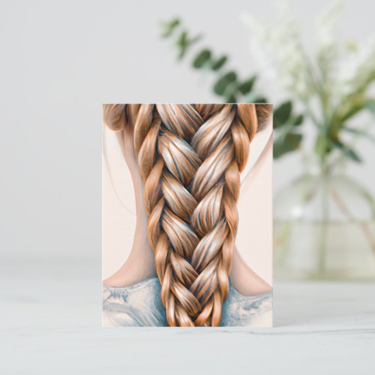 De schoonheid van verschillende kapsels bij vrouwe briefkaart (Staand voorkant)