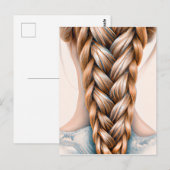 De schoonheid van verschillende kapsels bij vrouwe briefkaart (Voorkant / Achterkant)