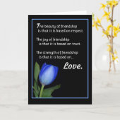 De schoonheid van vriendschap… kaart