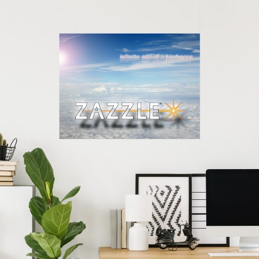 De schoonheid van Zazzle is... Poster (Thuiskantoor)