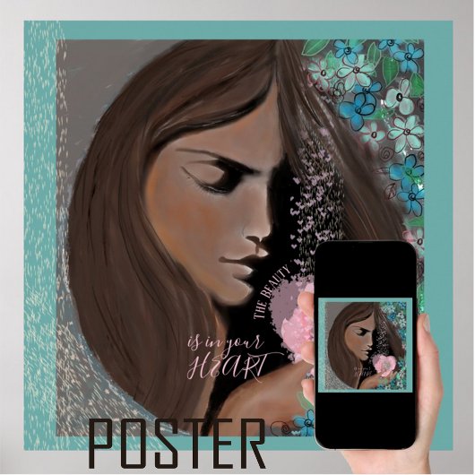 De schoonheid zit in je hart poster