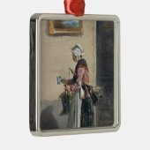 De schoonmaakdame uit "Les Femmes de Paris" Metalen Ornament (Rechts)