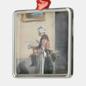 De schoonmaakdame uit "Les Femmes de Paris" Metalen Ornament (Links)