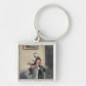 De schoonmaakdame uit "Les Femmes de Paris" Sleutelhanger (Voorkant)