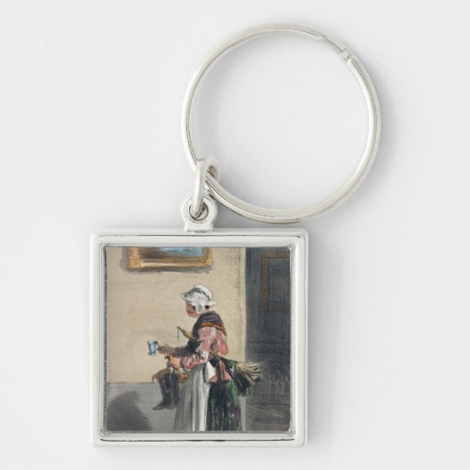 De schoonmaakdame uit "Les Femmes de Paris" Sleutelhanger (Voorkant)