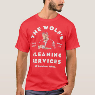 De schoonmaakdiensten van de wolf t-shirt