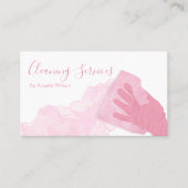 De schoonmaakdiensten van het huis maakten Glitter Visitekaartje (Voorkant)