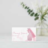 De schoonmaakdiensten van het huis maakten Glitter Visitekaartje (Staand voorkant)