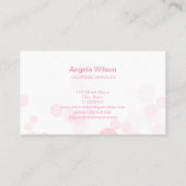 De schoonmaakdiensten van het huis maakten Glitter Visitekaartje (Achterkant)