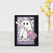 De schoonmaakster Tarot Kaart Halloween Huishoudst (Gele Bloem)