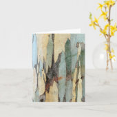 De Schors Notecard van de Boom van de eucalyptus Kaart (Gele Bloem)