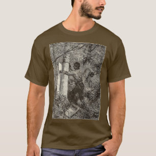 De schors van de bomen voor de kanoebereiding t-shirt