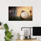 De Schotel Ging Weg Met de Lepel Poster (Thuiskantoor)