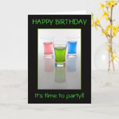 De Schoten van de bar, Gelukkige Verjaardag! Kaart (Gele Bloem)