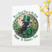 De Schotse Dag van Terrier St. Patrick Kaart (Gele Bloem)