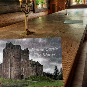 De Schotse familie Doune Castle Shaw Clan Legpuzzel