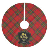 De Schotse Gouden Distel van het Geruite Schotse Kerstboom Rok (Voorkant)