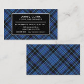 De Schotse Plaid van het Geruite Schotse wollen Visitekaartje (Voorkant / Achterkant)